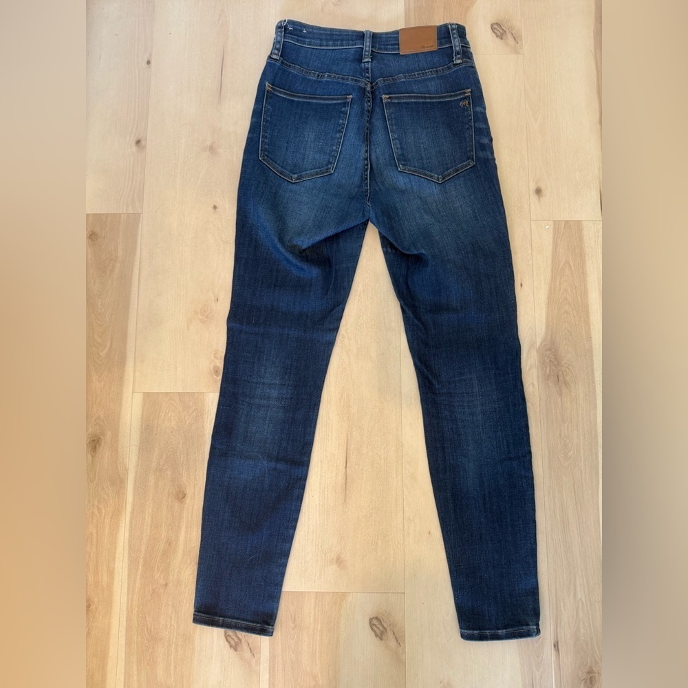 Madewell Blue Skinny Jeans High-Rise Tapered - Picture 2 of 2